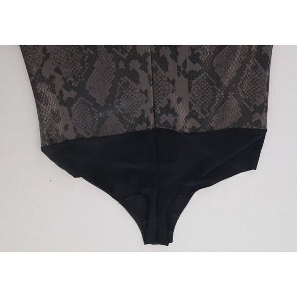 Commando BDS018 SN40 Women's Sz M Gray Snake Print Faux Leather Bodysuit $108+ - Picture 10 of 12
